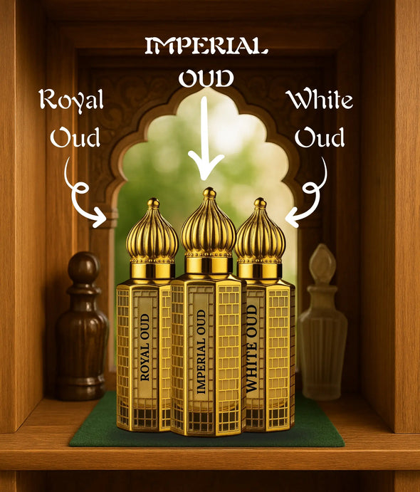 Majestic Oud Collection – 3 in 1 Premium Attar Set